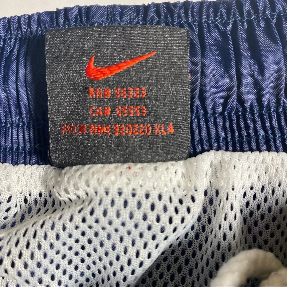 Nike Men’s Navy Blue Swim Trunks with White Trim